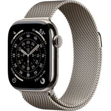 Apple Watch Series 11, 42 mm, Nalural Titanium GPS+Cellular, Natural Milanese Loop 