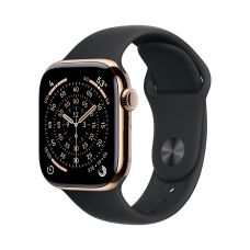 Apple Watch Series 11, 42 mm, Gold Titanium GPS+Cellular, Black Sport Band M/L Apple Watch Series 11, 42 mm, Gold Titanium GPS+Cellular, Black Sport Band M/L
