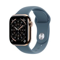 Apple Watch Series 11, 42 mm, Gold Titanium GPS+Cellular, Anchor blue Sport Band M/L Apple Watch Series 11, 42 mm, Gold Titanium GPS+Cellular, Anchor blue Sport Band M/L