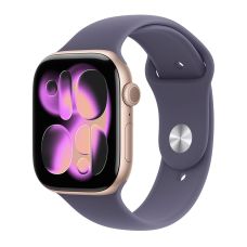 Apple Watch Series 11, 42 mm, Rose Gold Aluminum Purple Fog Sport Band M/L Apple Watch Series 11, 42 mm, Rose Gold Aluminum Purple Fog Sport Band M/L