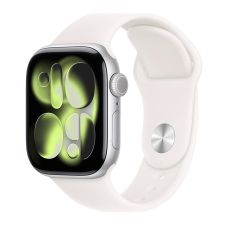 Apple Watch Series 11, 42 mm, Silver Aluminum Light Blush Sport Band M/L Apple Watch Series 11, 42 mm, Silver Aluminum Light Blush Sport Band M/L