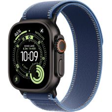 Apple Watch Ultra 3, Black Titanium Case with Blue/Bright Blue Trail Loop (M/L) Apple Watch Ultra 3, Black Titanium Case with Blue/Bright Blue Trail Loop (M/L)