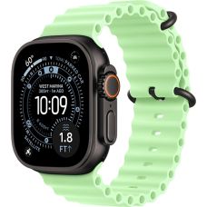 Apple Watch Ultra 3, Black Titanium Case with Neon Green Ocean Band Apple Watch Ultra 3, Black Titanium Case with Neon Green Ocean Band
