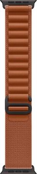 Apple Watch Ultra 3, Black Titanium Case with Terra Cotta Alpine Loop (M)