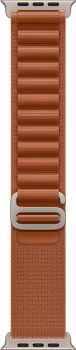 Apple Watch Ultra 3, Natural Titanium Case with Terra Cotta Alpine Loop (L)