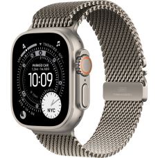 Apple Watch Ultra 3, Natural Titanium Case with Natural Titanium Milanese Loop (L) Apple Watch Ultra 3, Natural Titanium Case with Natural Titanium Milanese Loop (L)