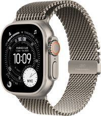 Apple Watch Ultra 3, Natural Titanium Case with Natural Titanium Milanese Loop