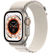 Apple Watch Ultra GPS + Cellular, 49 мм, корпус из титана, ремешок Alpine цвета «сияющая звезда», размер S,M,L