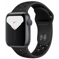 Apple Watch Nike+ Series 5, 40 мм, корпус из алюминия цвета «серый космос», спортивный ремешок Nike цвета антрацитовый/черный (серый космос)