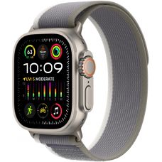 Apple Watch Ultra 2 GPS + Cellular, 49 мм, корпус из титана, ремешок Trail зеленого/серого цвета - S/M-M/L
