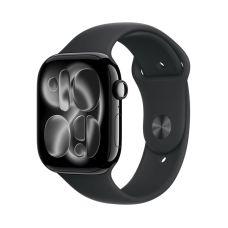 Apple Watch Series 11, 42 mm, Jet Black Aluminum Black Sport Band M/L